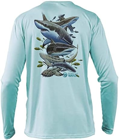 Риза за гмуркане с Акули: UV UPF + 50 С Дълъг ръкав: Неправилно Понятая Красота