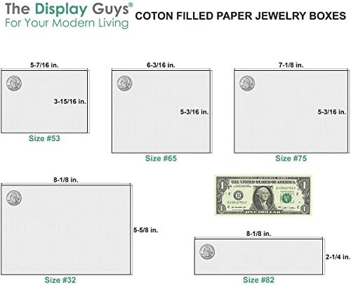 TheDisplayGuys - Подарък калъф за бижута от памучна хартия №21 в опаковка от 100 броя - Бирюзово-зелено (2 5/8