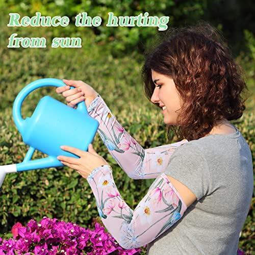 12 Чифта Ръкави, за Градинарство, за жени, Летни Ръкави за защита от Слънцето, Охлаждащи Ръкав, Ръкави с Цветя,