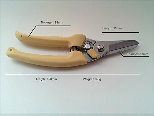 Ножици Comfort Well от легирана Неръждаема стомана с дължина 7,5 Инча с Остър Нож, За Вашата градина