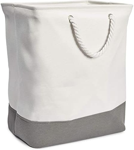 Okuna Outpost Бяла Холщовая кошница за дрехи с На дръжки (12 x 16 x 19,2 инча)