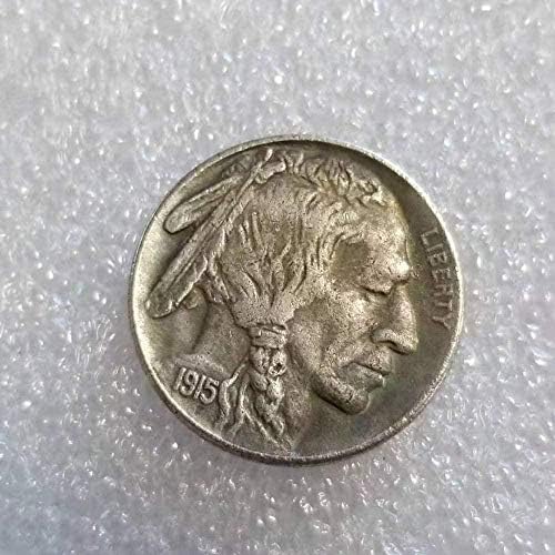 1915 Блуждающая Монета Месинг Сребърно Покритие Античен Сребърен Долар COPYSouvenir Новост Монета, Монета За