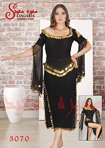 Египетското Секси Черна Рокля За Танци, Изработена Ръчно Черен Костюм За Танц на Корема, Дамски дрехи, за Ориенталски