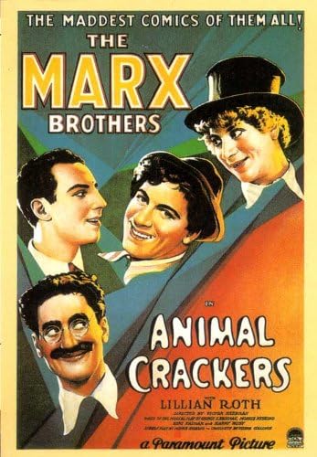 Графики на поп-културата Animal Crackers Плакат на Филма 11x17 Братя Маркс Лилиан Устата на Маргарет dumont