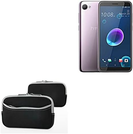 Калъф BoxWave за HTC Desire 12 (Case by BoxWave) - Мек гащеризон с джоб, Мека чанта, Неопреновый чанта, джоб