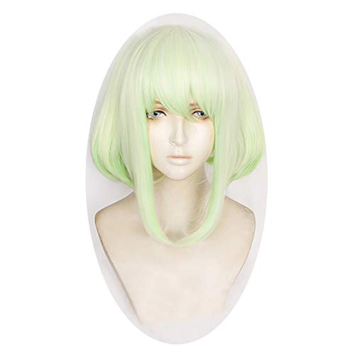 Перука за cosplay аниме Xingwang Queen, кратък градиентный зелена перука-боб, женски перуки за партита за момичета