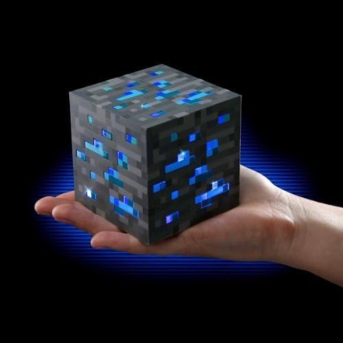 ThinkGeek Minecraft Светлина Син камък Diamond Руда - Непременно ще изплаши Прасета