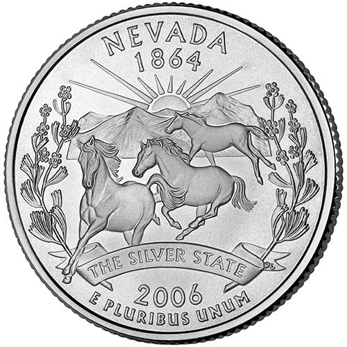 Сребърен пруф 2006 г., Избор тримесечие на щата Невада, Не Обращающийся Монетен двор на САЩ