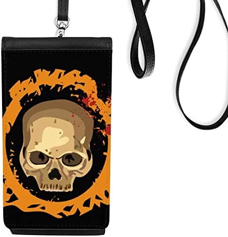 Хелоуин Кръг Реалистичен l-Образна форма в Чантата си За Телефон, Окачен в Чантата си за Мобилен Телефон, Черен