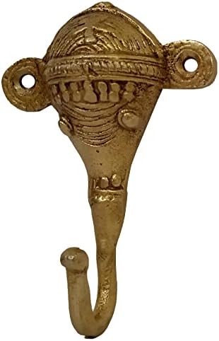 Стенни Закачалка-куката от purpurea Месинг Ганеша: Ретро Дизайн, Стенен декор (11841)