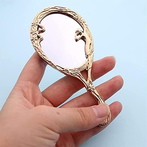 КРИВС Огледало Луната Козметично Огледало Cosplay Mini Метална Ръчно Огледало За Грим Огледало Подарък Суета