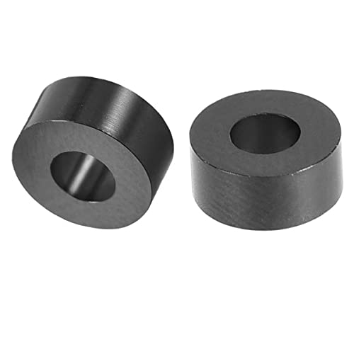 Черни кръгли шайби от ABS-пластмаса с Дължина 3 мм, външен диаметър 7 mm, вътрешен диаметър от 3,2 mm, Без дърворезба,