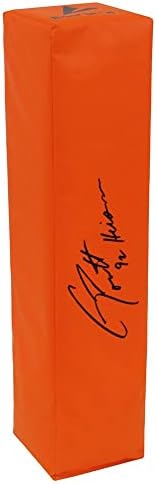 Джино Торретта подписа BSN Orange Football endzone тя Pylon w/92 Heisman - Футболни топки с автографи