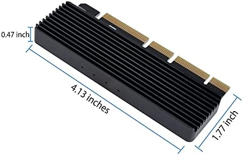 Адаптер NVMe PCIe, M. 2 NVMe за PCI-e x4/x8/Карта на x16 Адаптер за разширяване с Радиатор за M Key NVMe SSD 2280/2260/2242/2230