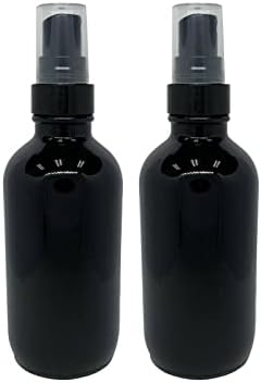 Медицински Флакони от черно стъкло капацитет 2 унции с распылителями черно мъгла за Етерично масло - Пакет от
